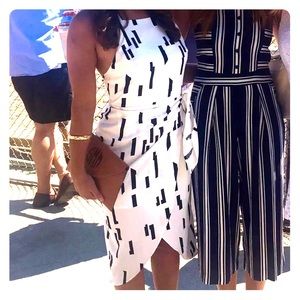 Yumi Kim Sample White Splatter Openback Dress M